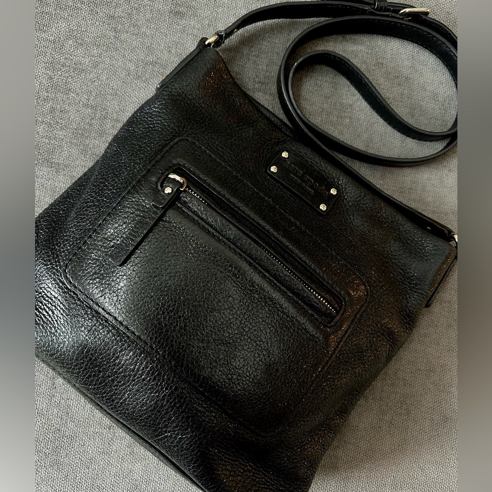 Kate Spade Shimmery Black Crossbody Bag